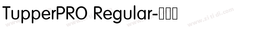 TupperPRO Regular字体转换 TupperPRO Regular字体转换